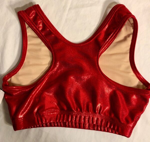 NWT! GK Elite Red Mystique Cheer Dance Top Racerback Size Adult S - Image 4