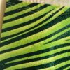 GK MICRO MINI CHEER ADULT SMALL WORKOUT SHORTS GREEN STRIPE FOIL PRINT Sz AS - Image 5