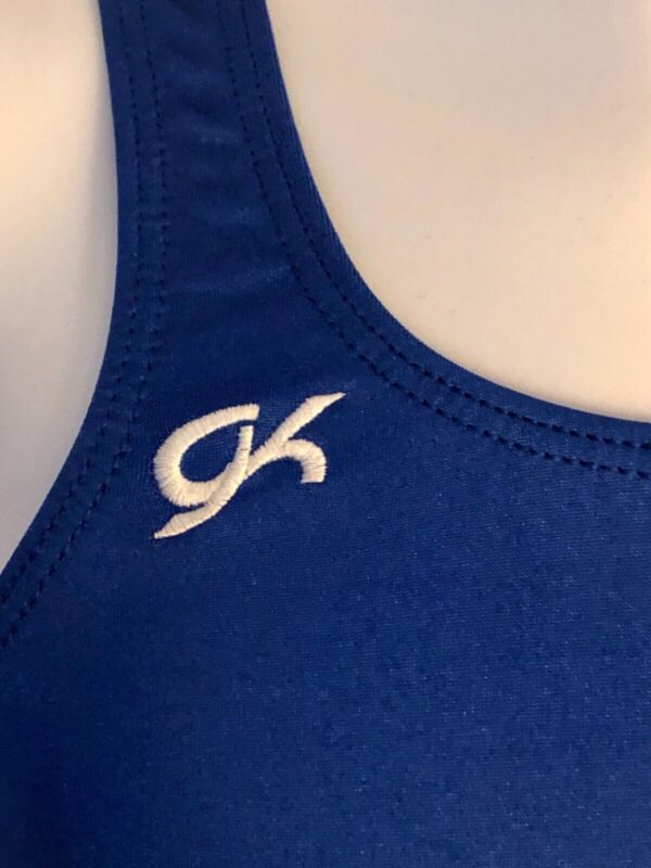 GK COMPETITION SHIRT SINGLET CHILD MEDIUM ROYAL N/S BOYCUT LEG CUT Sz CM NWT! - Image 2