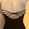 GK DANCE JAZZ LADIES X-SMALL BLACK SYLKTECH HALTER GYMNASTS CHEER LEOTARD Sz AXS - Image 4