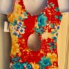 GK FLORAL PRINT CHILD X-SMALL MULTI-CONYLON/SPANDEX GYMNASTIC TANK LEOTARD SZ XS - Image 6