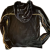 GK WARM UP JACKET LADIES X-SMALL SAPPHIRE VELVET FRONT ZIP HOODIE FOIL JEWELS XS - Image 11
