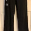 GK WARM-UP ADULT SMALL MICRO KNIT BLACK PANTS GYMNAST SKATE DANCE CHEER AS NWT!