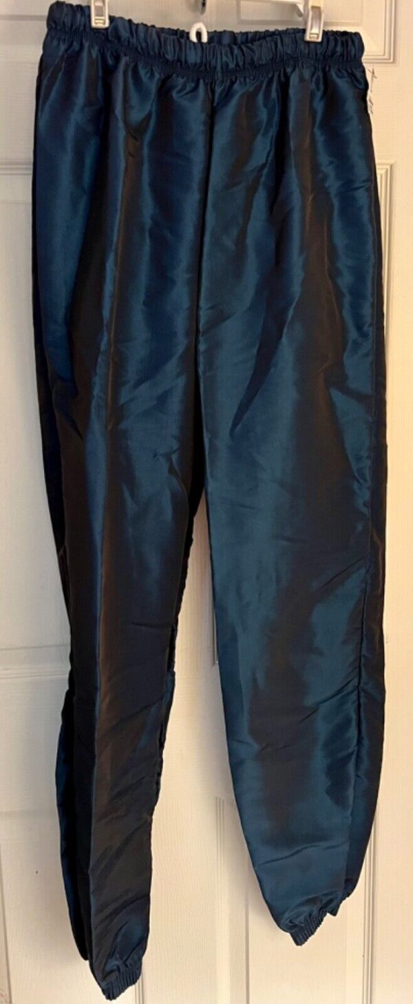 GK WARM UP PANTS UNISEX ADULT MEDIUM BLUE SPRUCE IRIDESCENT GYMNASTIC ATHLETIC M - Image 2