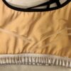 GK CHEER CROP TOP ADULT SMALL SILVER LEAF MYSTIQUE BLACK NYLON/SPANDEX AS NWT! - Image 7