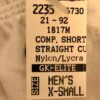 GK MENS X-SMALL #1817 COMPETITION SHORTS WHITE N/S GYMNASTIC RUNNING GYM AXS NWT - Image 3