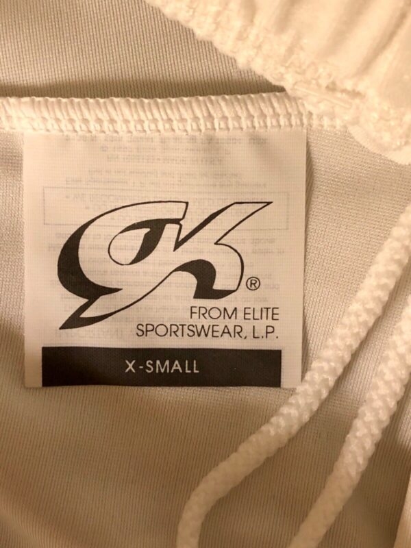 GK MENS X-SMALL #1817 COMPETITION SHORTS WHITE N/S GYMNASTIC RUNNING GYM AXS NWT - Image 6