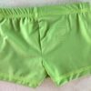 GK NEON GREEN CHILD LARGE MICRO MINI NYLON/SPANDEX DANCE WORKOUT SHORTS Sz CL - Image 2