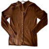 Coldwater Creek Cardigan Women X-Small Brown Button Down Cardigan Sweater XS (4) - Image 5