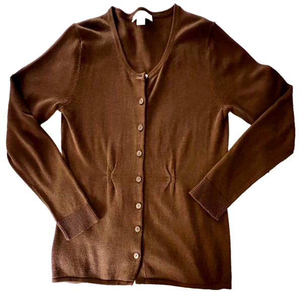 Coldwater Creek Cardigan Women X-Small Brown Button Down Cardigan Sweater XS (4) - Image 5