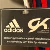 ADIDAS CHILDS BLUE RED GYMNASTICS DANCE GK LEOTARD NYLON CXS - Image 4