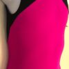 GK CERISE BLACK NYLON/SPANDEX GIRLS MEDIUM GYMNASTICS DANCE TANK LEOTARD Sz CM - Image 2