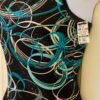 GK ICE FIGURE SKATE ADULT SMALL COCOA CELESTIAL FOIL PRINT CAMISOLE DRESS Sz AS - Image 5