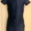 GK TOUSSE' BIKETARD CHILD MEDIUM NAVY CAP SLV ZIPPER DANCE GYM WORKOUT TANK CM