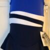 GK ICE FIGURE SKATE DRESS GIRLS SMALL MICROFIBER SLVLS ROYAL NAVY Sz CS  NWT!