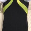 ADIDAS TANK CHILDS X-SMALL BLACK N/S LIME FOIL GYMNASTICS DANCE GK LEOTARD CXS - Image 2