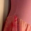 GK ICE FIGURE SKATE DRESS ADULT X-SMALL SLVLS PINK VELVET TYE-DYE CHIFFON AXS - Image 3
