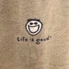 LIFE IS GOOD Men's Large TENNIS Theme Graphic Faded Green Short Sleeve T Shirt - Image 4