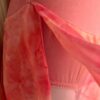 GK ICE FIGURE SKATE DRESS ADULT X-SMALL SLVLS PINK VELVET TYE-DYE CHIFFON AXS - Image 4