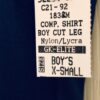 GK COMPETITION SHIRT SINGLET CHILD X-SMALL NAVY N/S BOYCUT LEG CUT Sz CXS NWT! - Image 5
