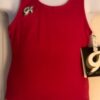GK COMPETITION SHIRT SINGLET CHILD X-SMALL RED N/S TRADITIONAL LEG CUT Sz CXS