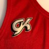 GK COMPETITION SHIRT SINGLET CHILD X-SMALL RED N/S TRADITIONAL LEG CUT Sz CXS - Image 3