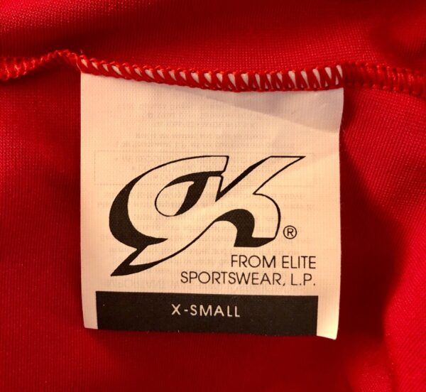 GK COMPETITION SHIRT SINGLET CHILD X-SMALL RED N/S TRADITIONAL LEG CUT Sz CXS - Image 7