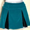 GK ICE SKATE SKIRT ADULT SMALL GREEN VELVET BLACK PLEATS PULL ON SKIRT Sz AS NWT - Image 5