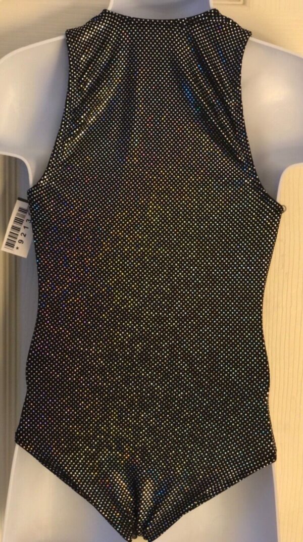 GK COMPETITION SHIRT SINGLET CHILD X-SMALL BLACK HOLOGRAM TRAD LEG CUT Sz CXS up - Image 6