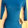 GK ICE FIGURE SKATE LADIES X-SMALL LgSLV OCEAN BLUE MICROFIBER ROYAL DRESS AXS