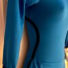 GK ICE FIGURE SKATE LADIES X-SMALL LgSLV OCEAN BLUE MICROFIBER ROYAL DRESS AXS - Image 2