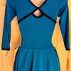 GK ICE FIGURE SKATE LADIES X-SMALL LgSLV OCEAN BLUE MICROFIBER ROYAL DRESS AXS - Image 7