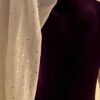 GK LgSLV ADULT SMALL PURPLE VELVET WHITE MESH SPANGLZ GYMNAST DANCE LEOTARD SZ S - Image 3