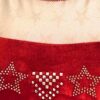 GK RED VELVET ADULT X-SMALL WHITE STAR FOIL JA GYMNASTIC DANCE TANK LEOTARD AXS - Image 2