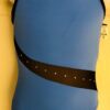 GK CAMISOLE CHILD LARGE BLUE GYMNASTICS DANCE MICROFIBER LEOTARD MESH JA Sz CL