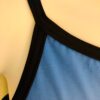 GK CAMISOLE CHILD LARGE BLUE GYMNASTICS DANCE MICROFIBER LEOTARD MESH JA Sz CL - Image 3
