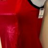 GK DANCE JAZZ ADULT SMALL RED MYSTIQUE NAVY FOIL STRAPS CAMI NYLON/SPAND TOP AS - Image 4