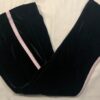 GK BLACK VELVET CHILD X-SMALL WHITE STRIPE SKATE GYMNASTICS WARM-UP PANTS Sz CXS