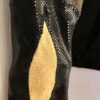 GK LgSLV LADIES SMALL BLACK SHIMMER MESH GOLD GYMNASTICS DANCE LEOTARD Sz AS - Image 5