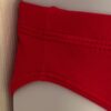 GK ELITE CHILD SMALL TRADITIONAL LEG CUT NYLON/SPANDEX RED SPORTS BRIEF Sz CS - Image 2