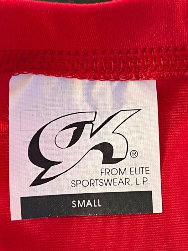 GK ELITE CHILD SMALL TRADITIONAL LEG CUT NYLON/SPANDEX RED SPORTS BRIEF Sz CS - Image 8