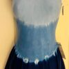 GK ICE FIGURE SKATE LADIES SMALL BLUE TYE-DYE COTTON/SPANDEX TANK DRESS Sz AS