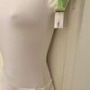 GK ICE SKATE ADULT MEDIUM WHITE ASYM CAP SLV GREEN VELVET CINCH SKIRT DRESS M - Image 3