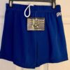 GK BOYS LARGE BLUE GYMNASTICS RUNNING COMPETITION NYLON/SPANDEX LONG SHORTS CL - Image 5