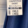 GK BOYS LARGE BLUE GYMNASTICS RUNNING COMPETITION NYLON/SPANDEX LONG SHORTS CL - Image 8