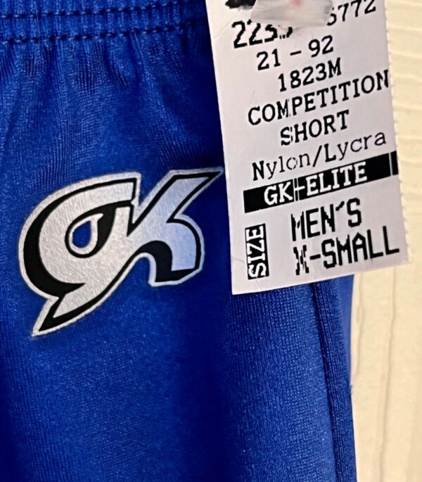 GK COMPETITION SHORTS ADULT X-SMALL ROYAL N/S GYMNASTICS RUNNING FITNESS AXS - Image 4