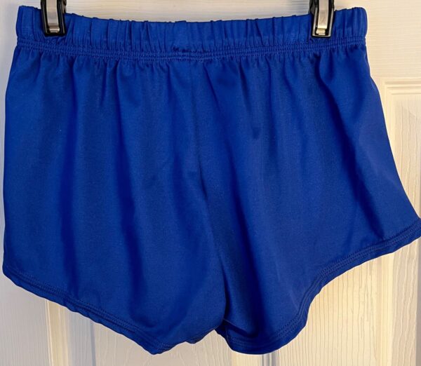 GK COMPETITION SHORTS ADULT X-SMALL ROYAL N/S GYMNASTICS RUNNING FITNESS AXS - Image 5