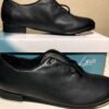 LEO'S DANCEWEAR STYLE 3303 FIT 6.0M JUNIOR JAZZ TAP BLACK LEATHER SHOES Sz 6.0 M