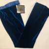 GK DANCE JAZZ LADIES X-SMALL BLUE VELVET BLUE TWILIGHT WAISTBAND PANTS Sz AXS
