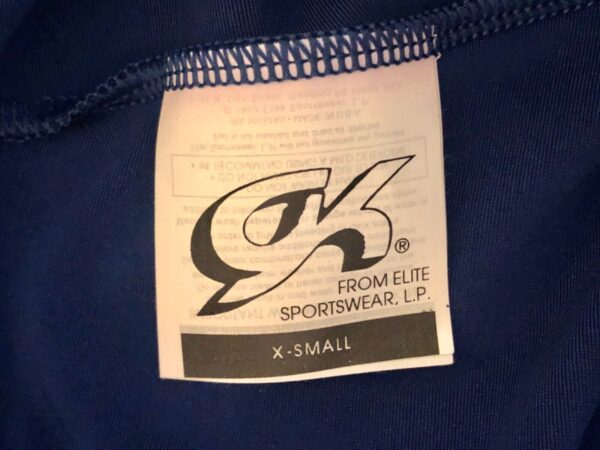 GK DANCE JAZZ LADIES X-SMALL BLUE VELVET BLUE TWILIGHT WAISTBAND PANTS Sz AXS - Image 6